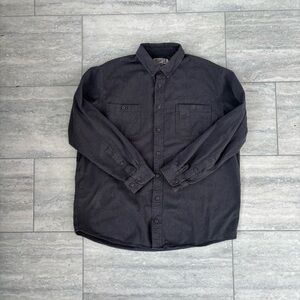 Duluth Trading Co Charcoal Button-Up Shirt